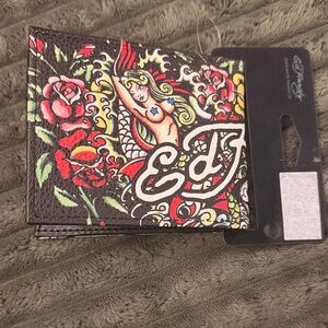 Ed Hardy Colorful Tattoo Design Wallet
